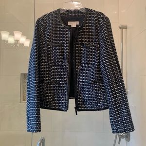 Michael Kors Wool Blazer size 8P black and white